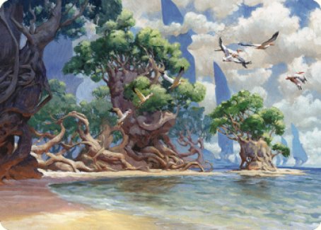 Yavimaya Coast Art Card [Dominaria United Art Series] | Gear Gaming Fayetteville