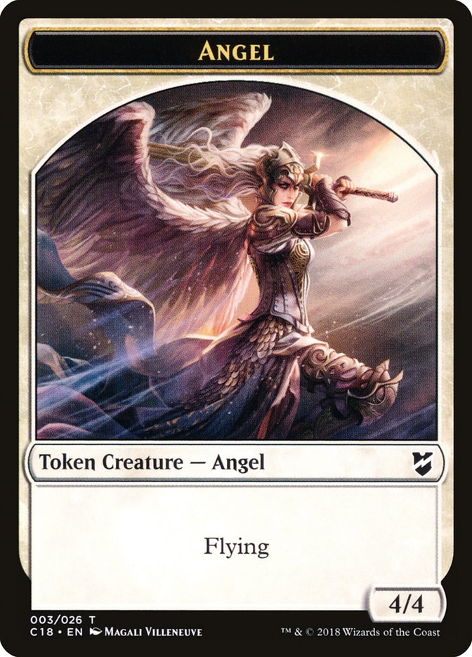 Zombie // Angel Double-Sided Token [Commander 2018 Tokens] | Gear Gaming Fayetteville