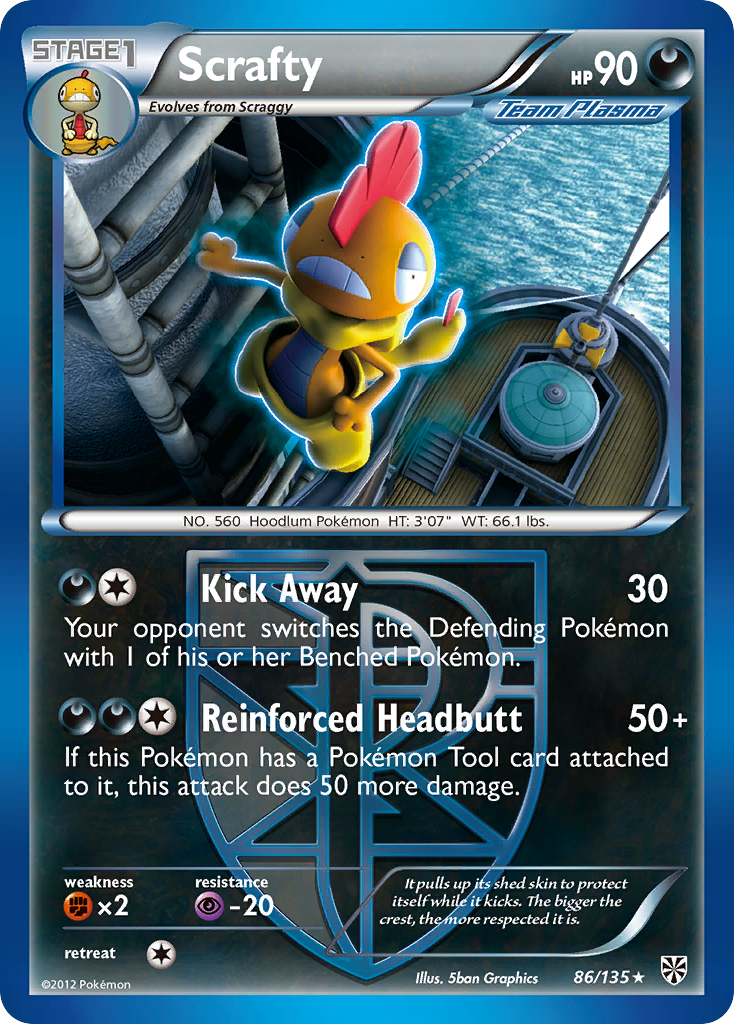 Scrafty (86/135) [Black & White: Plasma Storm] | Gear Gaming Fayetteville