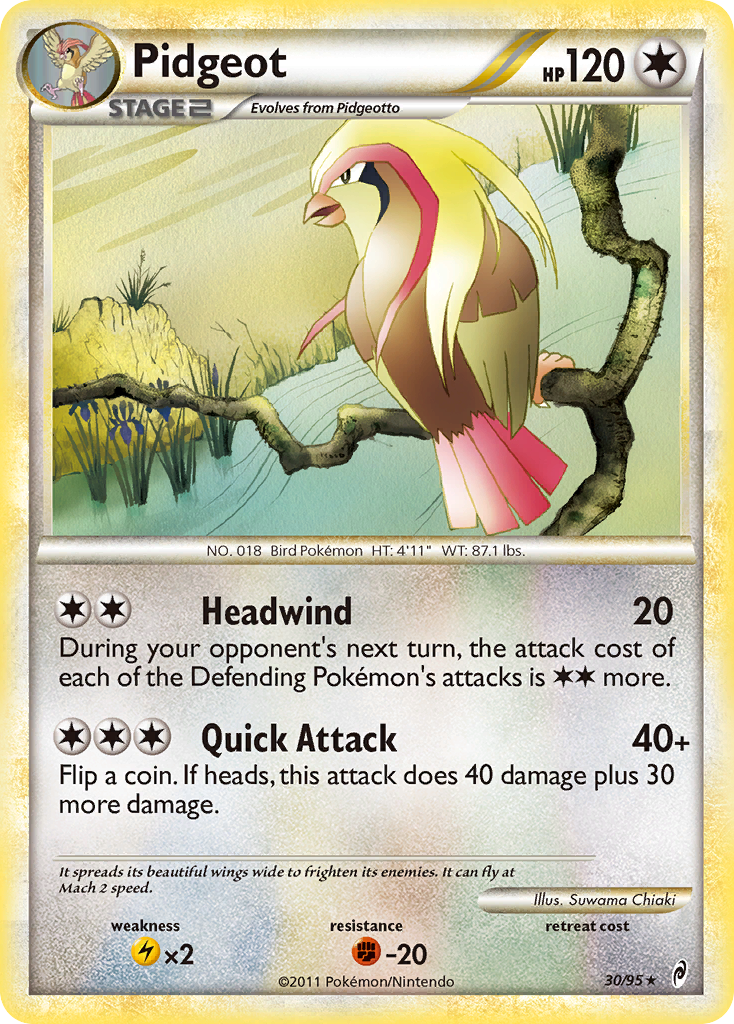 Pidgeot (30/95) [HeartGold & SoulSilver: Call of Legends] | Gear Gaming Fayetteville