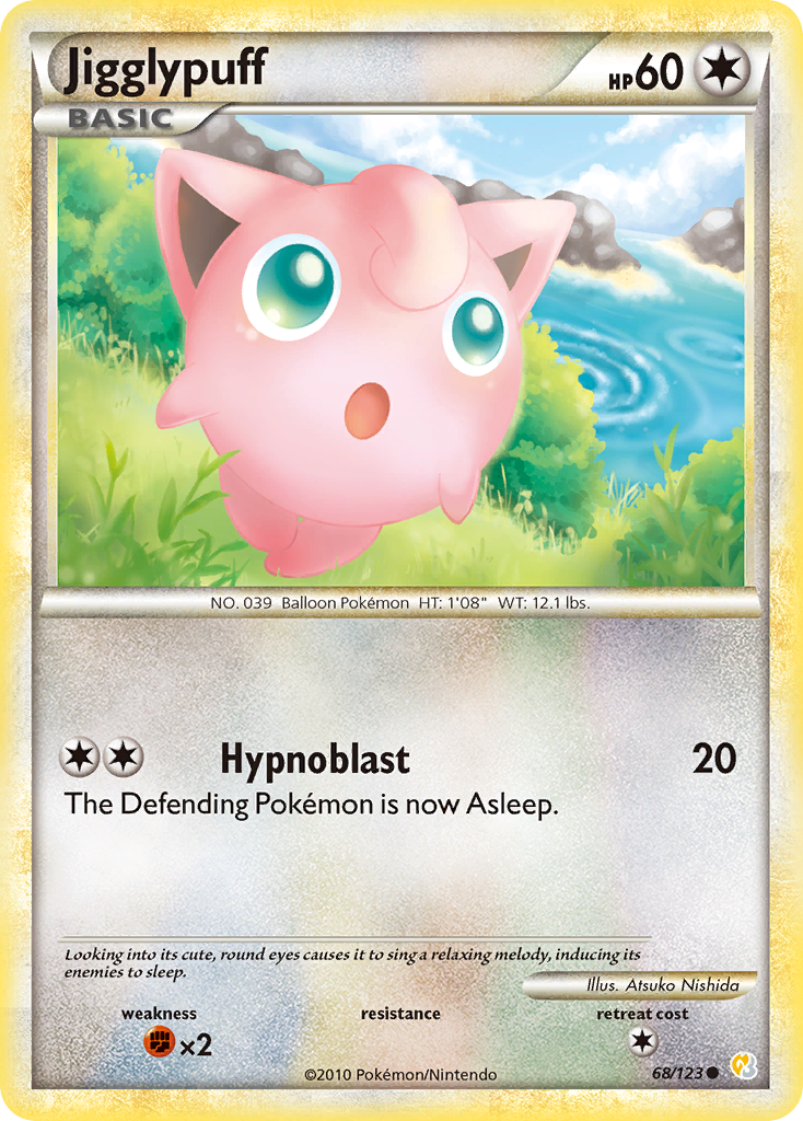 Jigglypuff (68/123) [HeartGold & SoulSilver: Base Set] | Gear Gaming Fayetteville