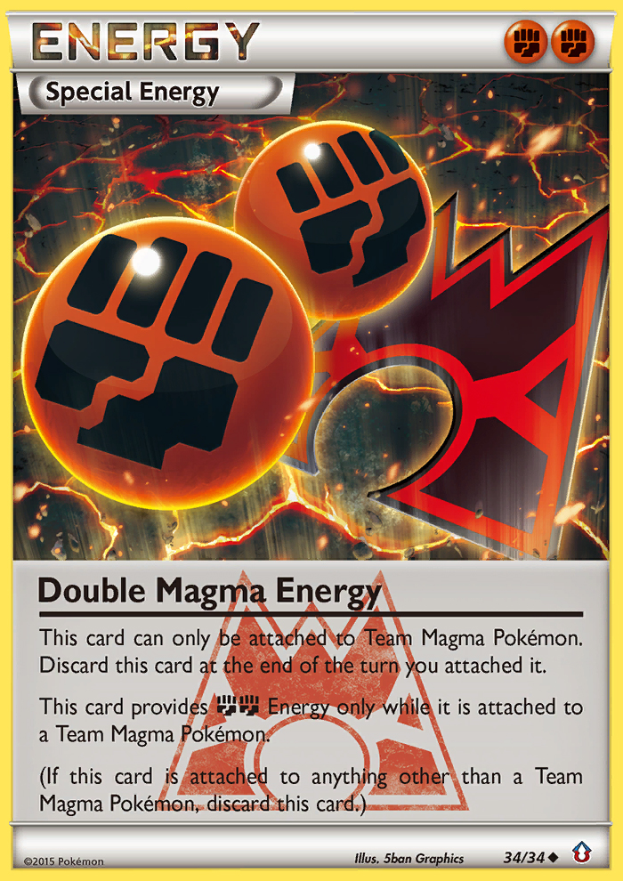 Double Magma Energy (34/34) [XY: Double Crisis] | Gear Gaming Fayetteville