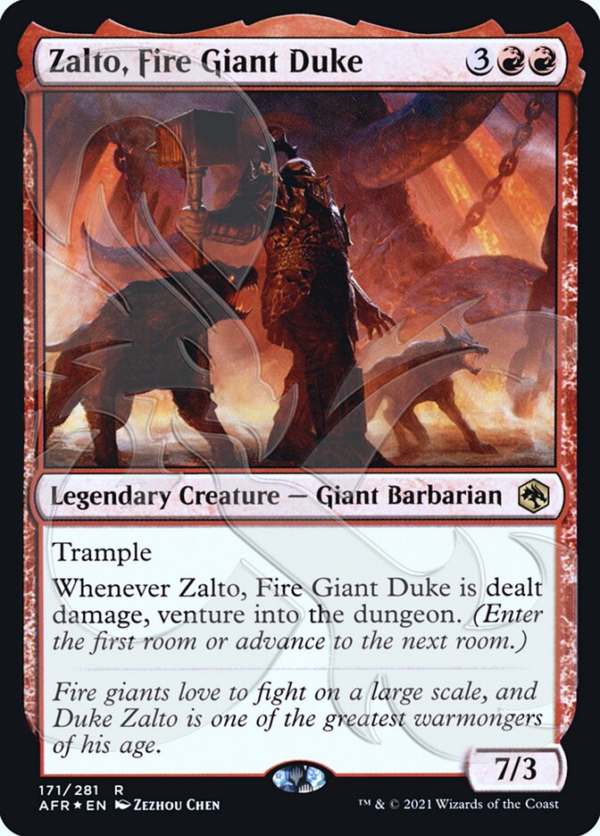 Zalto, Fire Giant Duke (Ampersand Promo) [Dungeons & Dragons: Adventures in the Forgotten Realms Promos] | Gear Gaming Fayetteville