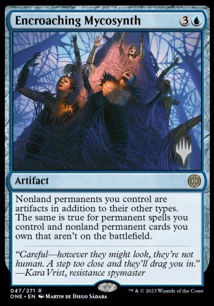 Encroaching Mycosynth (Promo Pack) [Phyrexia: All Will Be One Promos] | Gear Gaming Fayetteville