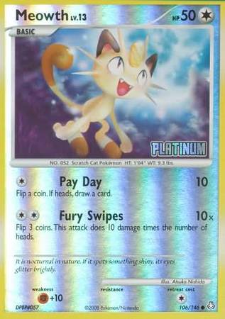 Meowth (106/146) [Burger King Promos: 2009 Collection] | Gear Gaming Fayetteville