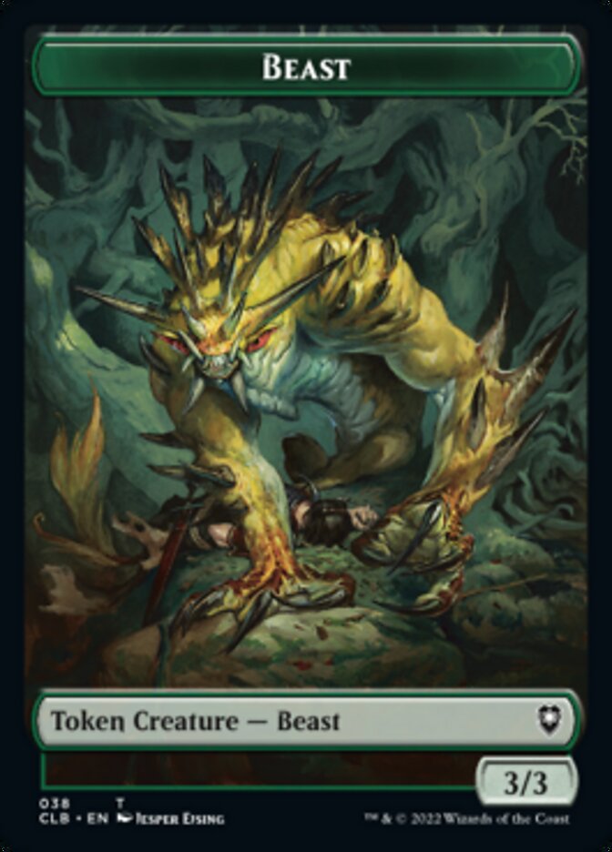 Satyr // Beast Double-Sided Token [Commander Legends: Battle for Baldur's Gate Tokens] | Gear Gaming Fayetteville