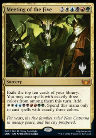 Meeting of the Five (Promo Pack) [Streets of New Capenna Promos] | Gear Gaming Fayetteville