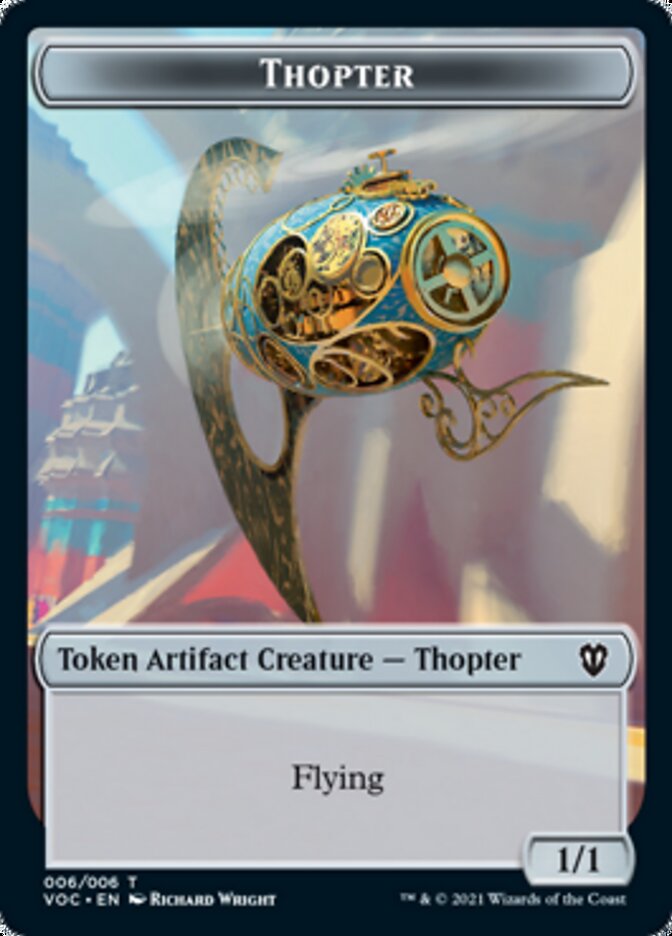 Spirit (003) // Thopter Double-Sided Token [Innistrad: Crimson Vow Commander Tokens] | Gear Gaming Fayetteville