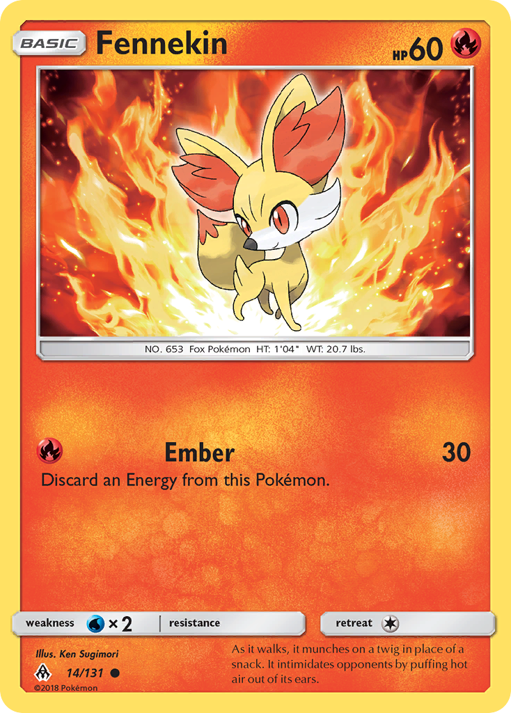 Fennekin (14/131) [Sun & Moon: Forbidden Light] | Gear Gaming Fayetteville