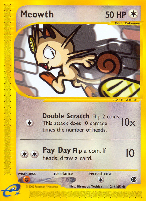 Meowth (121/165) [Expedition: Base Set] | Gear Gaming Fayetteville