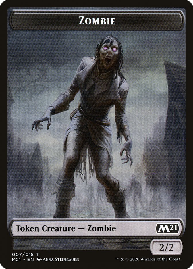 Construct // Zombie Double-Sided Token [Core Set 2021 Tokens] | Gear Gaming Fayetteville