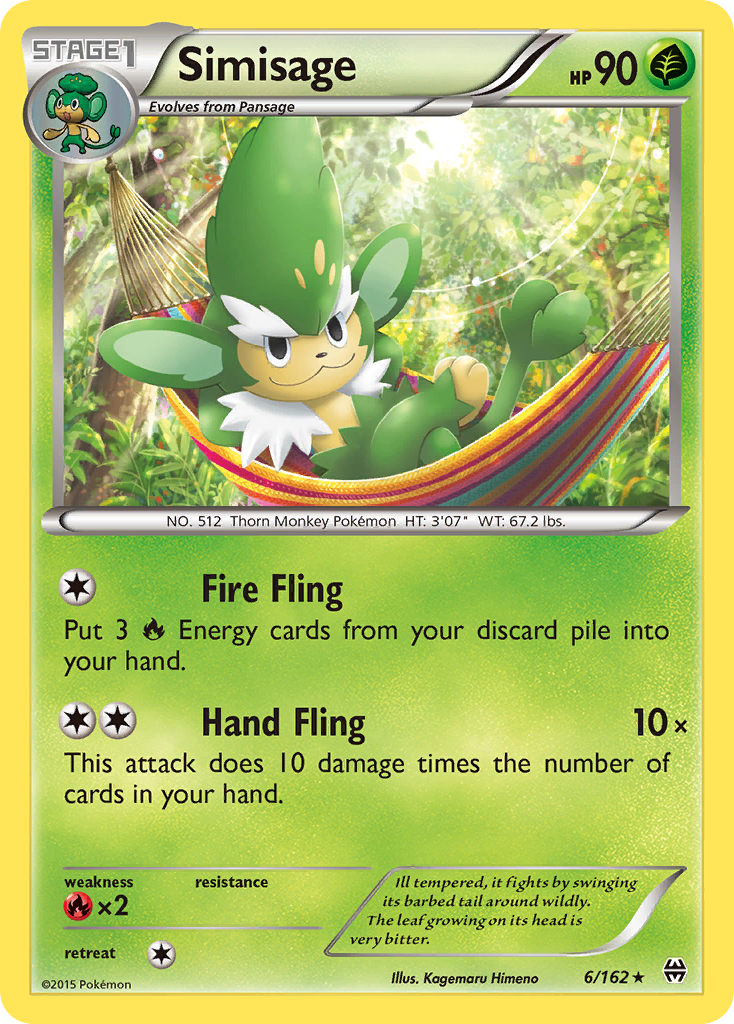 Simisage (6/162) [XY: BREAKthrough] | Gear Gaming Fayetteville