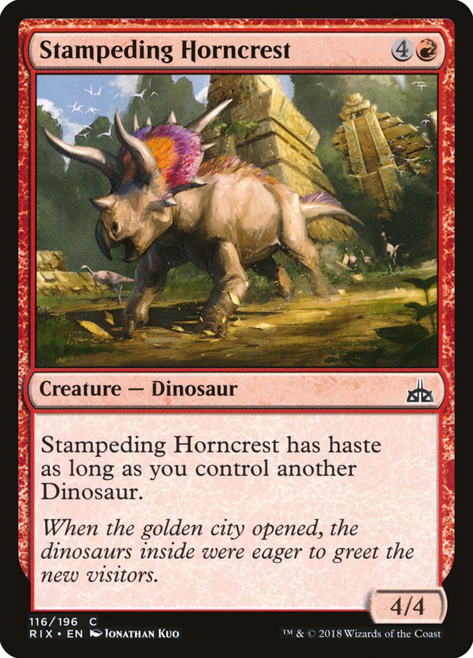 Stampeding Horncrest [Rivals of Ixalan] | Gear Gaming Fayetteville