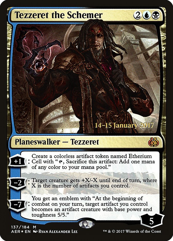 Tezzeret the Schemer [Aether Revolt Prerelease Promos] | Gear Gaming Fayetteville