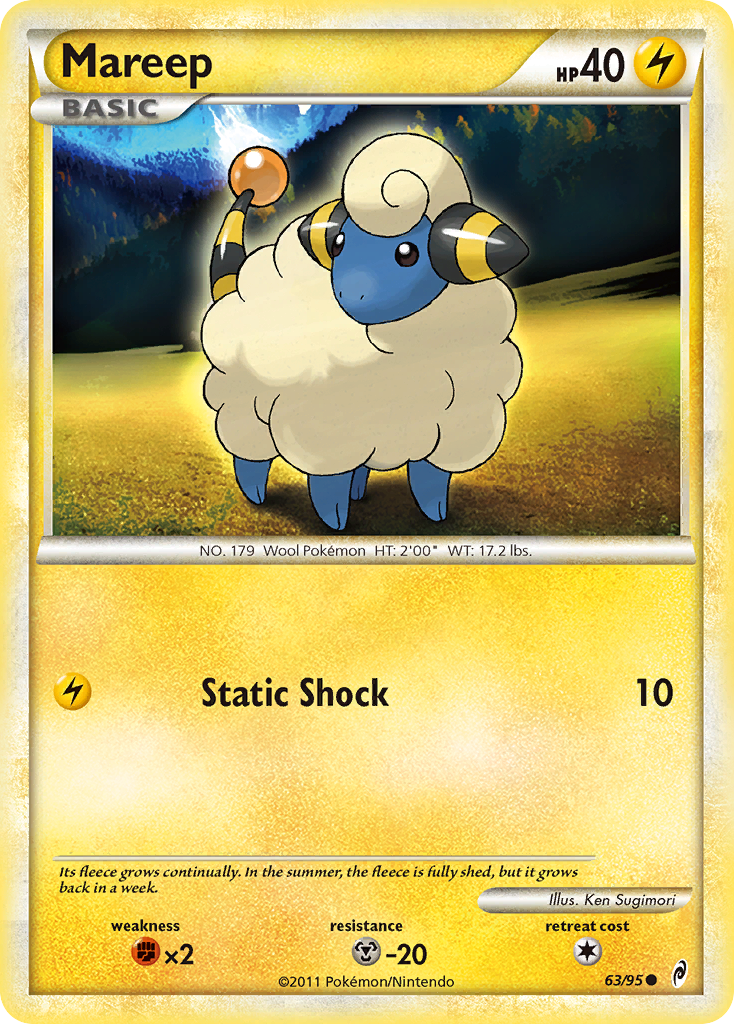 Mareep (63/95) [HeartGold & SoulSilver: Call of Legends] | Gear Gaming Fayetteville