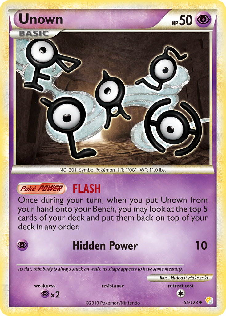 Unown (55/123) [HeartGold & SoulSilver: Base Set] | Gear Gaming Fayetteville