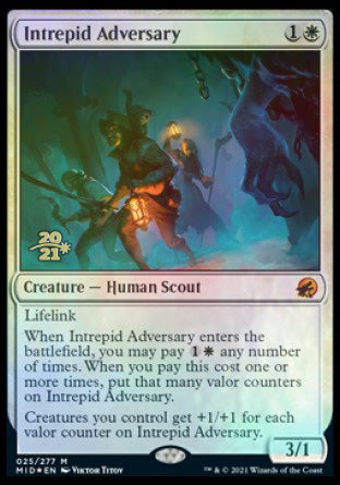 Intrepid Adversary [Innistrad: Midnight Hunt Prerelease Promos] | Gear Gaming Fayetteville