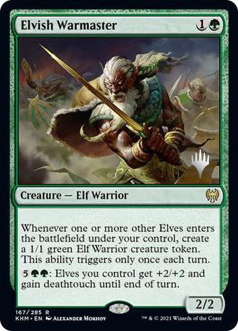 Elvish Warmaster (Promo Pack) [Kaldheim Promos] | Gear Gaming Fayetteville