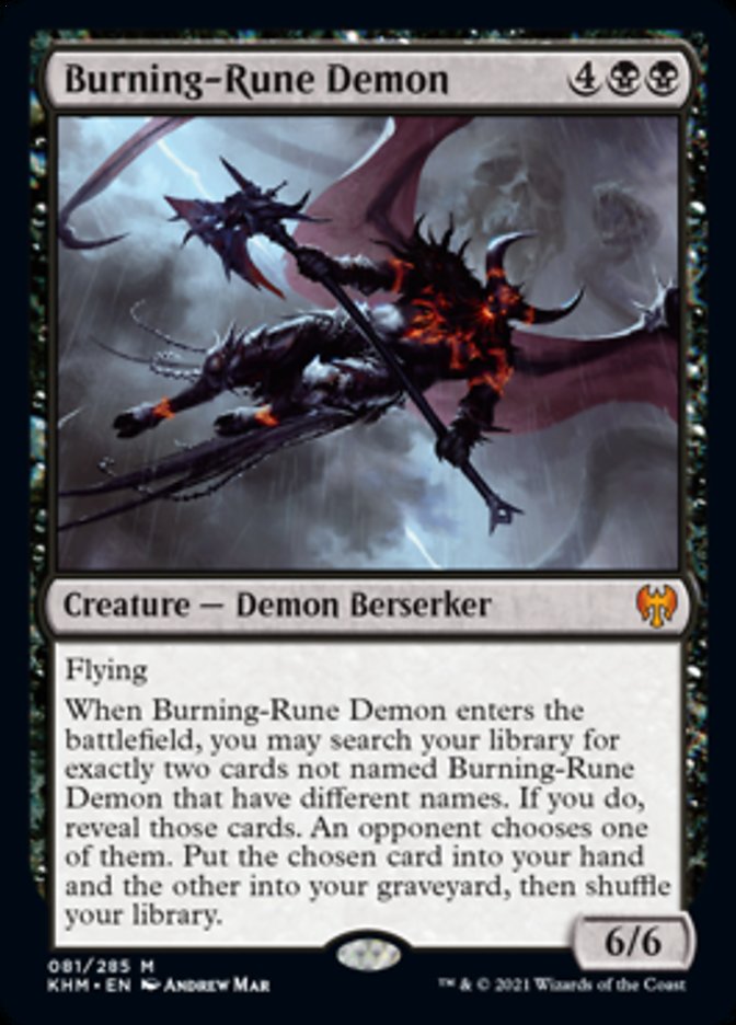 Burning-Rune Demon [Kaldheim] | Gear Gaming Fayetteville