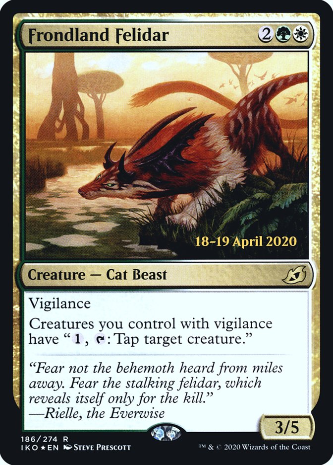 Frondland Felidar [Ikoria: Lair of Behemoths Prerelease Promos] | Gear Gaming Fayetteville