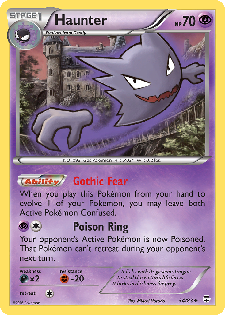 Haunter (34/83) [XY: Generations] | Gear Gaming Fayetteville