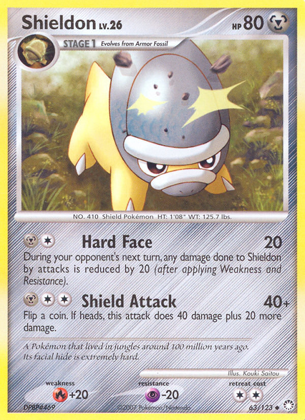 Shieldon (63/123) [Diamond & Pearl: Mysterious Treasures] | Gear Gaming Fayetteville