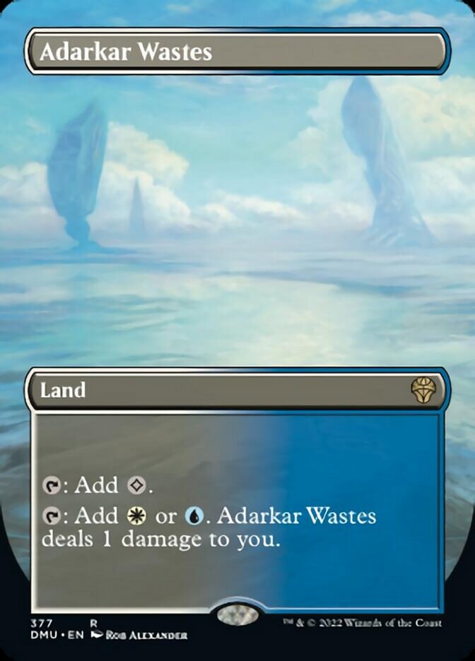 Adarkar Wastes (Borderless Alternate Art) [Dominaria United] | Gear Gaming Fayetteville