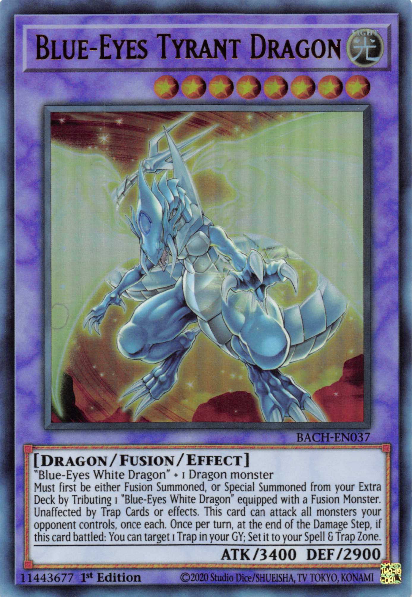 Blue-Eyes Tyrant Dragon [BACH-EN037] Ultra Rare | Gear Gaming Fayetteville