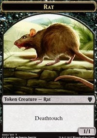 Rat // Cat Double-Sided Token [Commander 2017 Tokens] | Gear Gaming Fayetteville