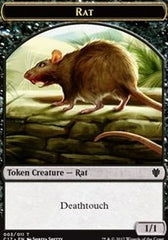 Rat // Cat Double-Sided Token [Commander 2017 Tokens] | Gear Gaming Fayetteville