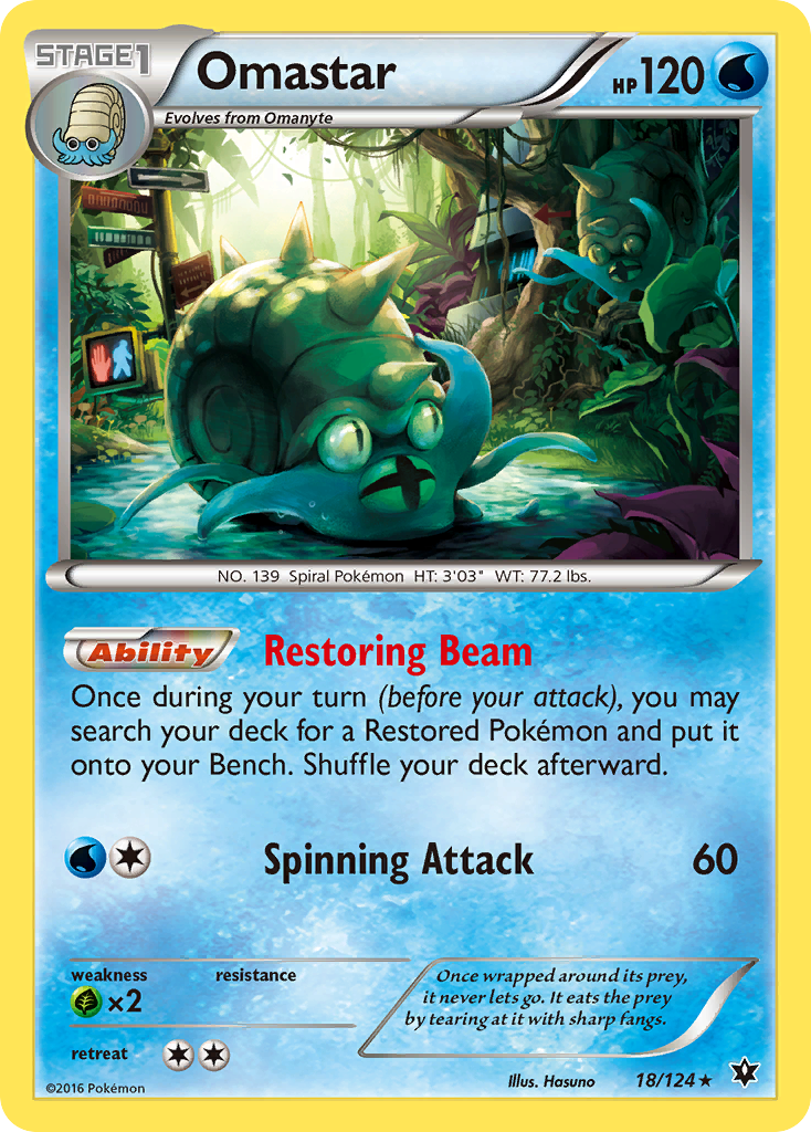 Omastar (18/124) [XY: Fates Collide] | Gear Gaming Fayetteville