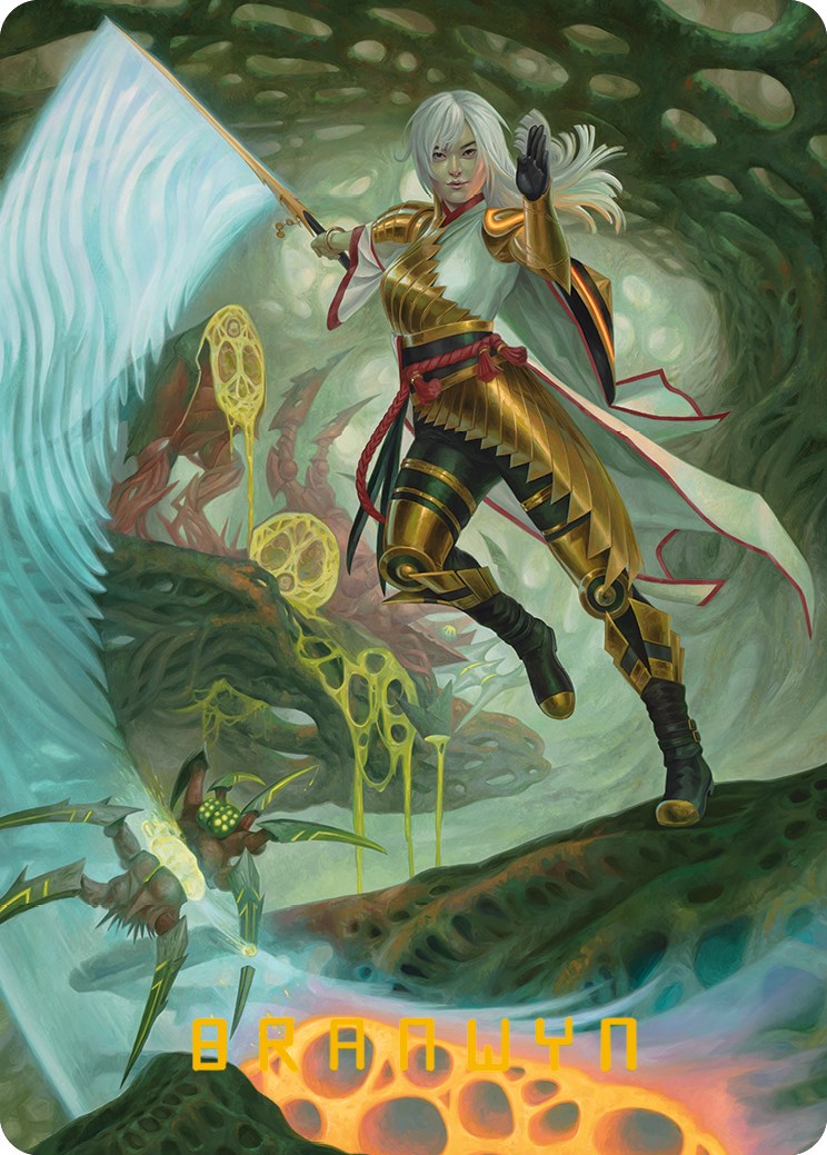 The Eternal Wanderer Art Card (Gold-Stamped Signature) [Phyrexia: All Will Be One Art Series] | Gear Gaming Fayetteville
