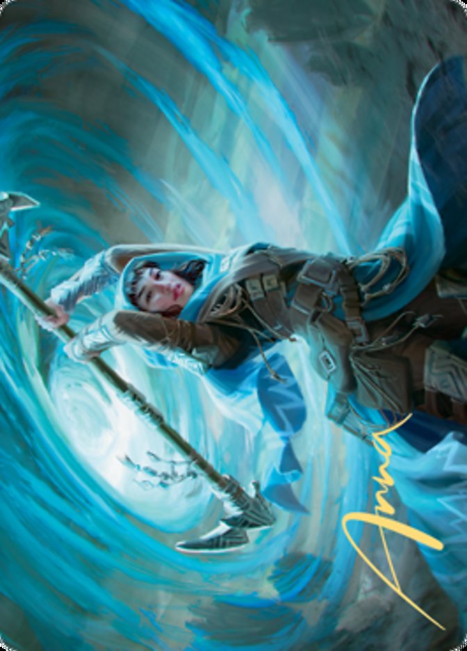 Sea Gate Stormcaller Art Card (Gold-Stamped Signature) [Zendikar Rising Art Series] | Gear Gaming Fayetteville