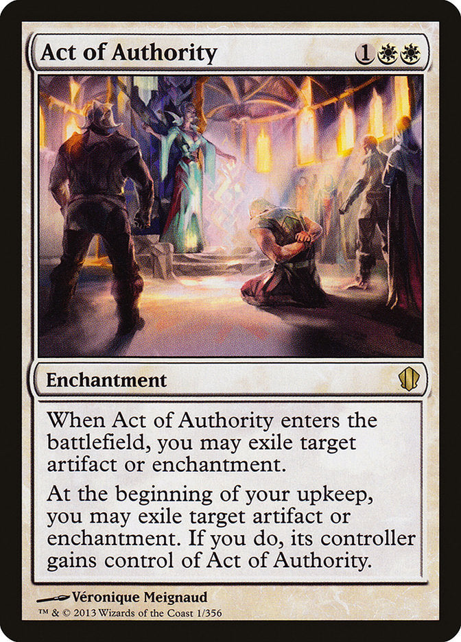 Act of Authority [Commander 2013] | Gear Gaming Fayetteville