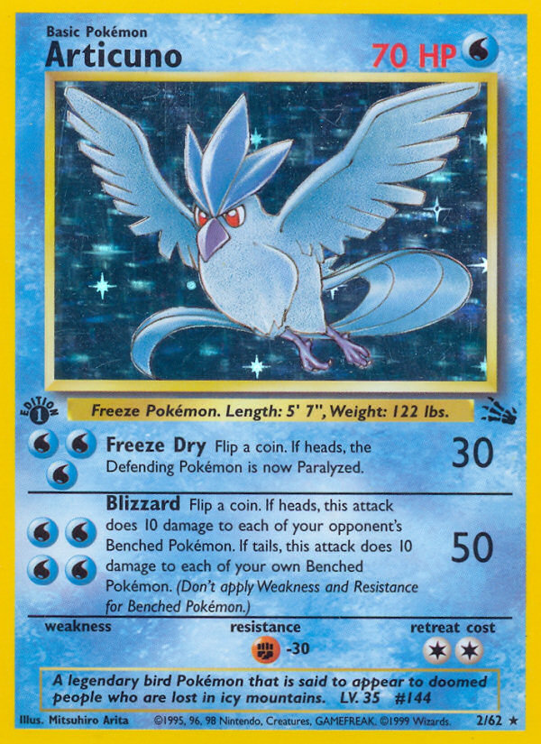 Articuno (2/62) [Fossil 1st Edition] | Gear Gaming Fayetteville