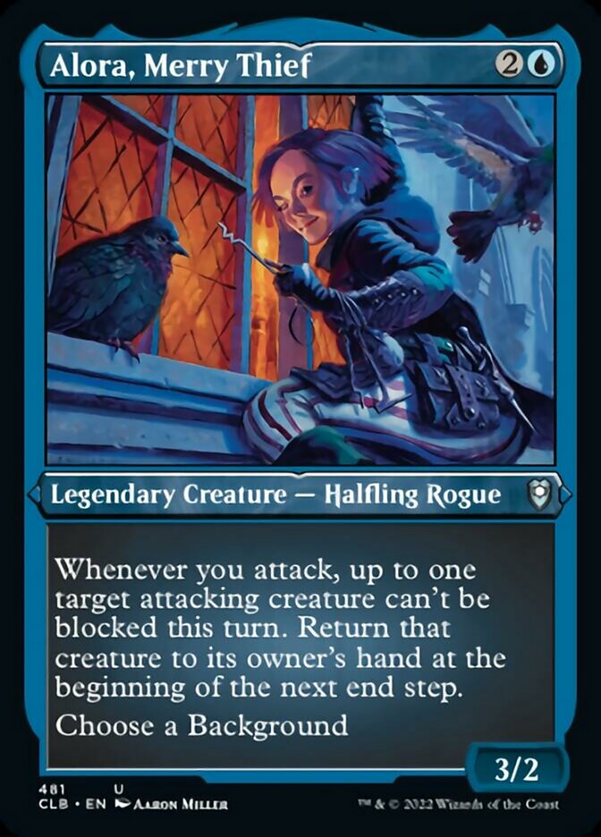 Alora, Merry Thief (Foil Etched) [Commander Legends: Battle for Baldur's Gate] | Gear Gaming Fayetteville