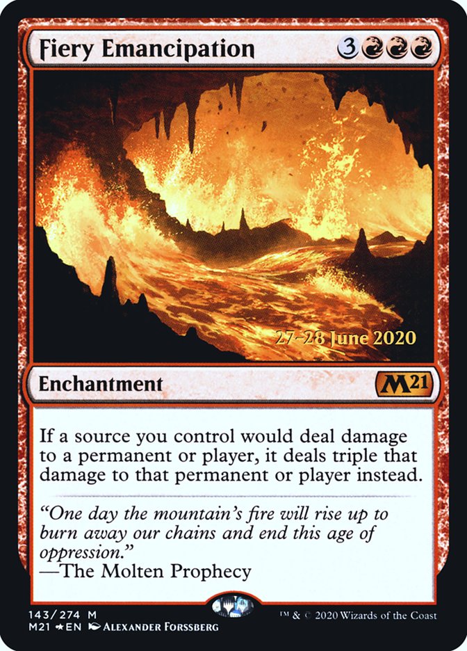 Fiery Emancipation [Core Set 2021 Prerelease Promos] | Gear Gaming Fayetteville