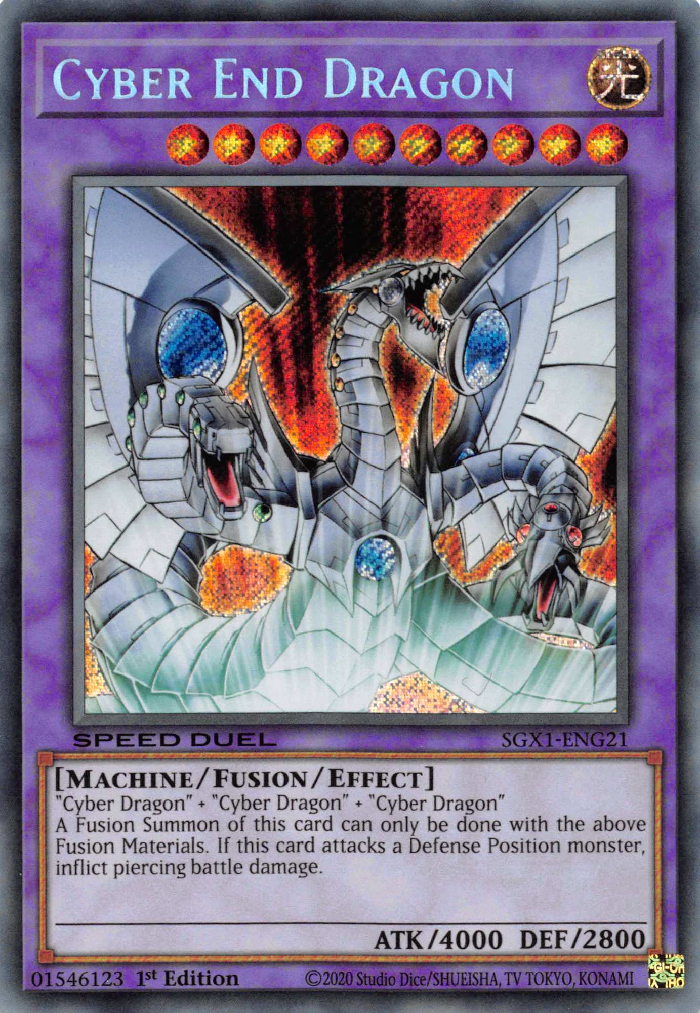 Cyber End Dragon [SGX1-ENG21] Secret Rare | Gear Gaming Fayetteville