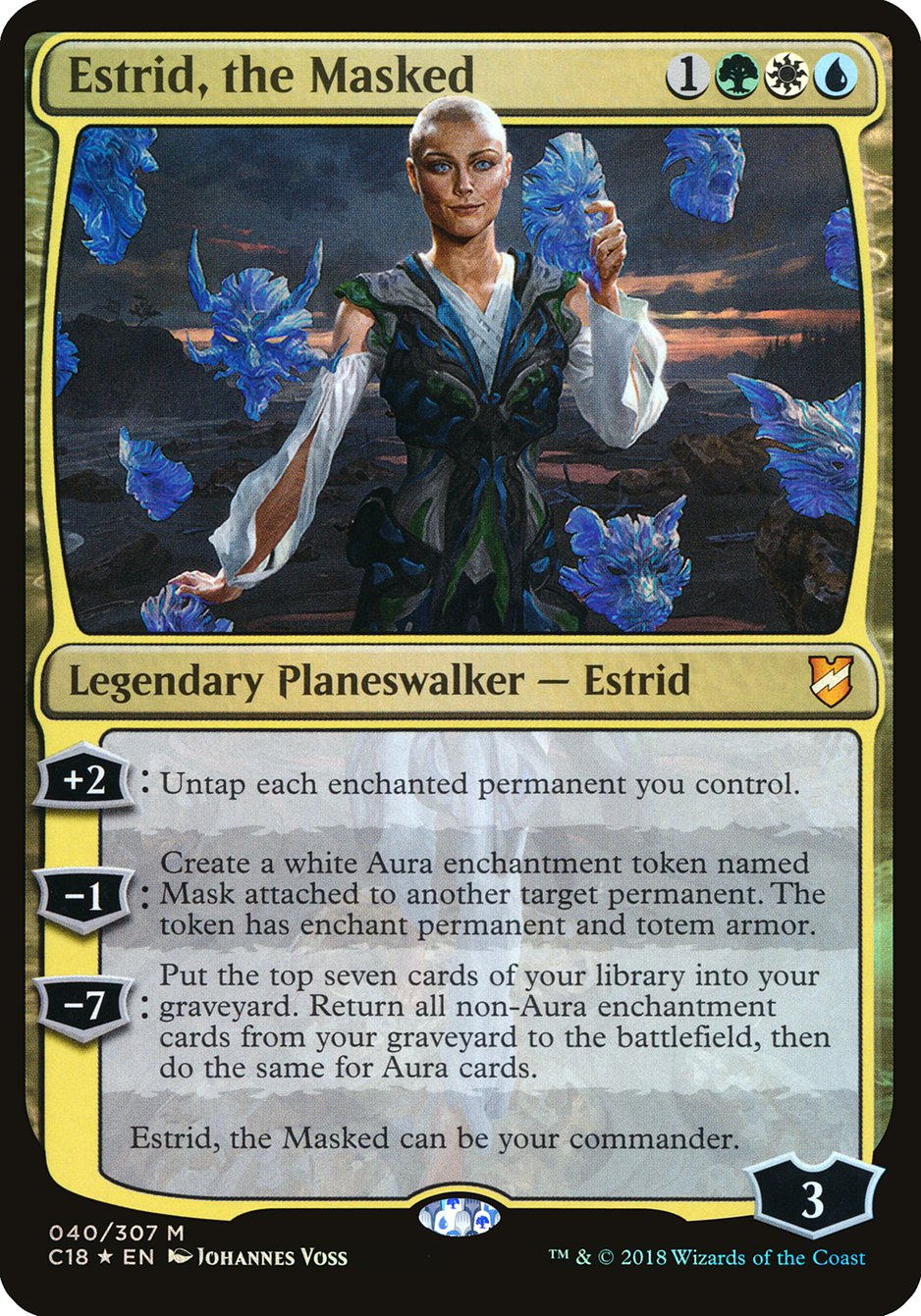 Estrid, the Masked (Oversized) [Commander 2018 Oversized] | Gear Gaming Fayetteville