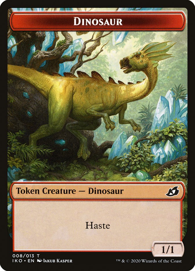 Dinosaur Token [Ikoria: Lair of Behemoths Tokens] | Gear Gaming Fayetteville