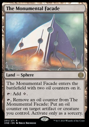 The Monumental Facade (Promo Pack) [Phyrexia: All Will Be One Promos] | Gear Gaming Fayetteville