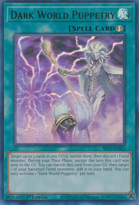 Dark World Puppetry [SR13-EN025] Ultra Rare | Gear Gaming Fayetteville