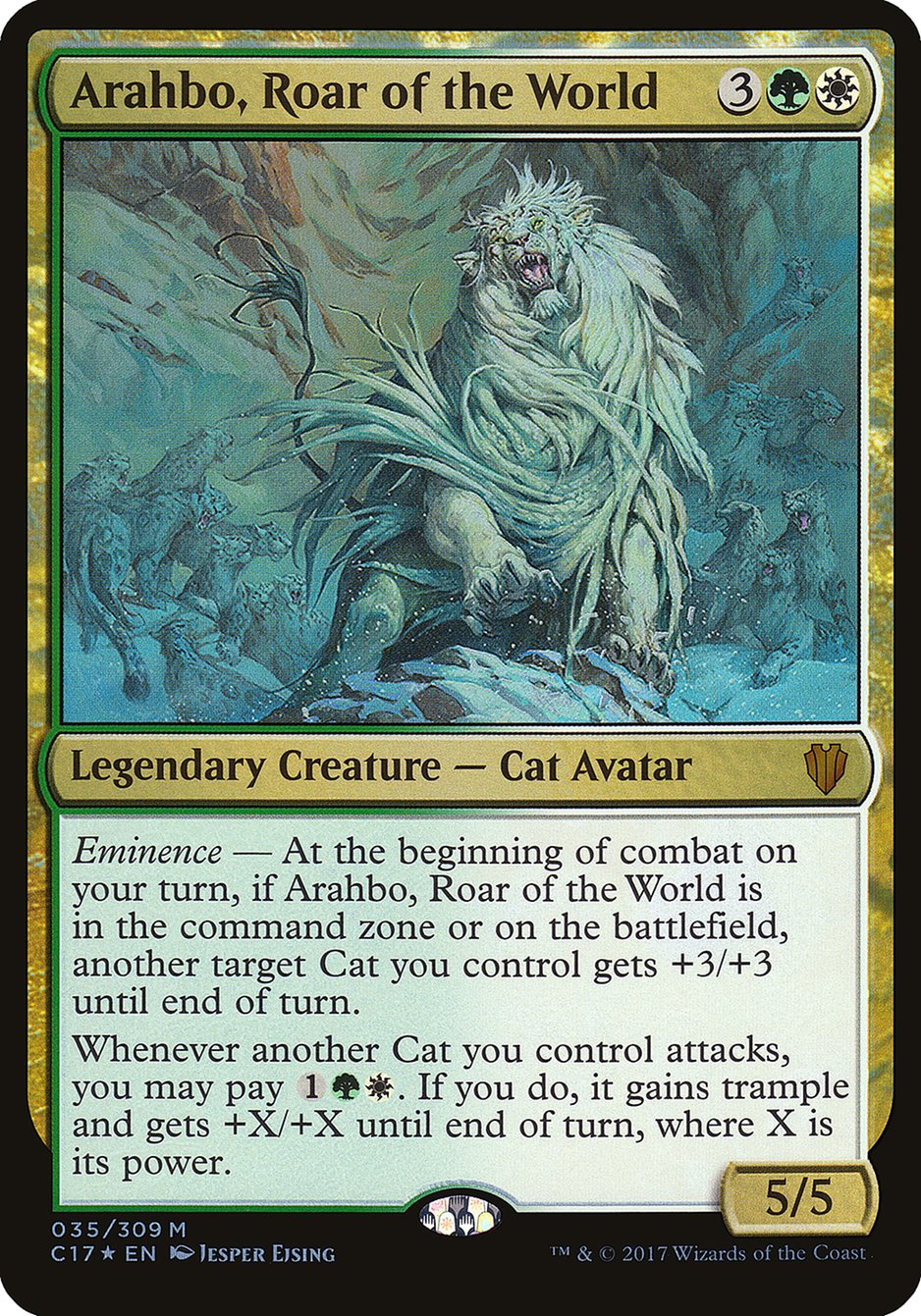 Arahbo, Roar of the World (Oversized) [Commander 2017 Oversized] | Gear Gaming Fayetteville