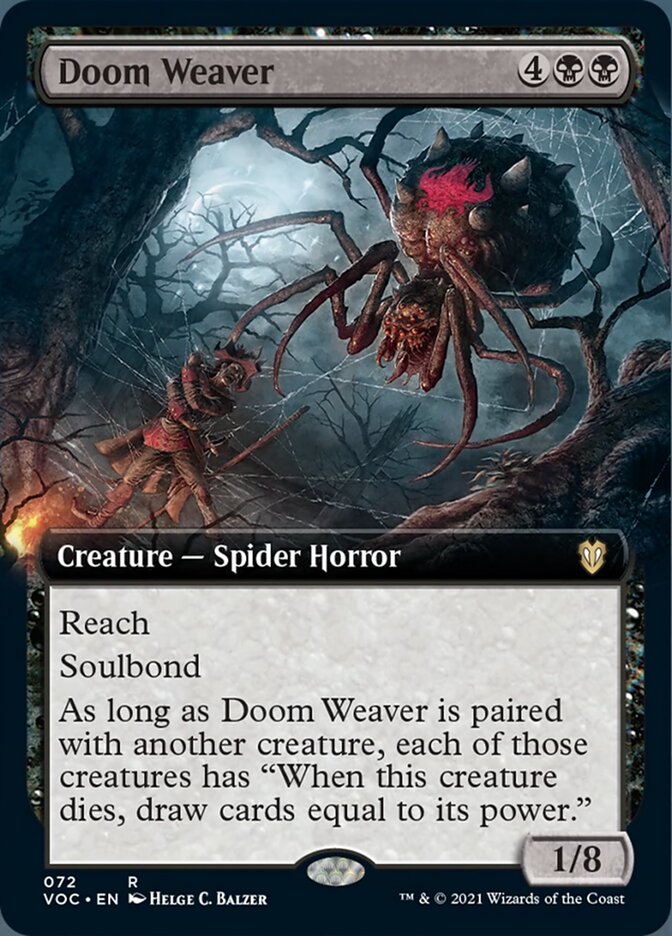 Doom Weaver (Extended Art) [Innistrad: Crimson Vow Commander] | Gear Gaming Fayetteville