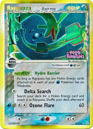 Rayquaza (16/110) (Delta Species) (Stamped) [EX: Holon Phantoms] | Gear Gaming Fayetteville