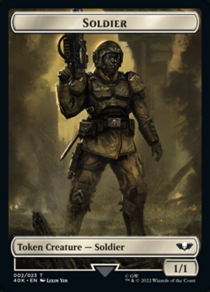 Soldier (002) // Zephyrim Double-Sided Token [Warhammer 40,000 Tokens] | Gear Gaming Fayetteville