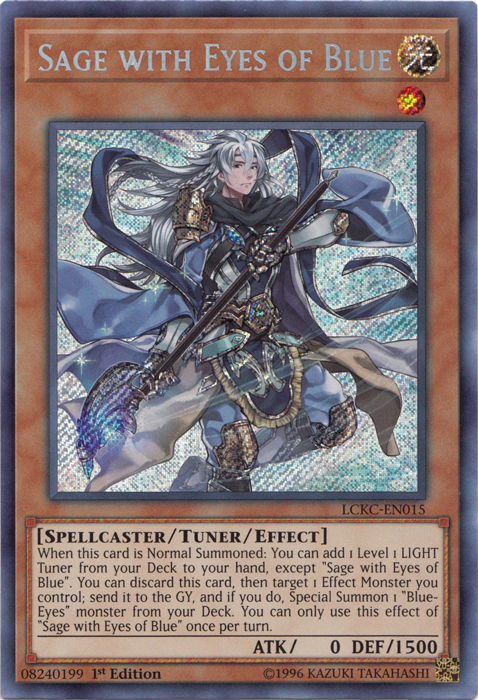 Sage with Eyes of Blue [LCKC-EN015] Secret Rare | Gear Gaming Fayetteville