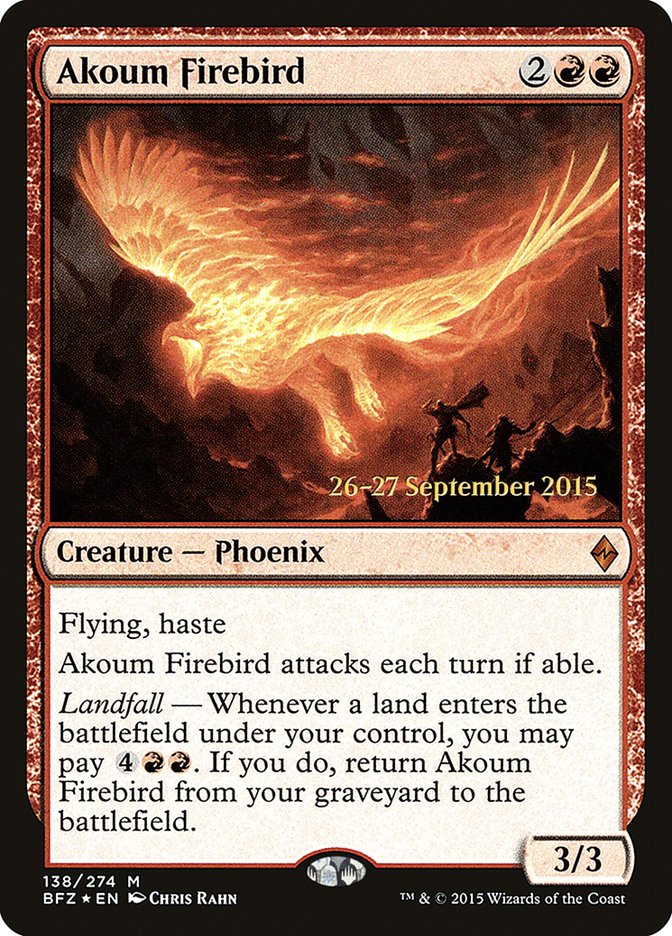 Akoum Firebird [Battle for Zendikar Prerelease Promos] | Gear Gaming Fayetteville