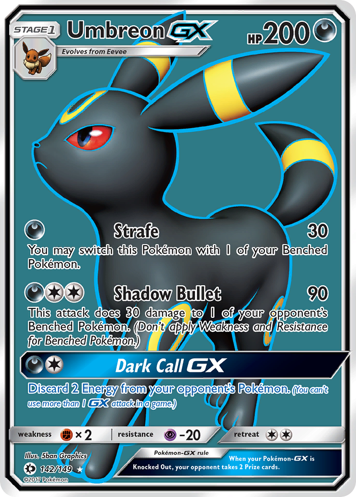 Umbreon GX (142/149) [Sun & Moon: Base Set] | Gear Gaming Fayetteville