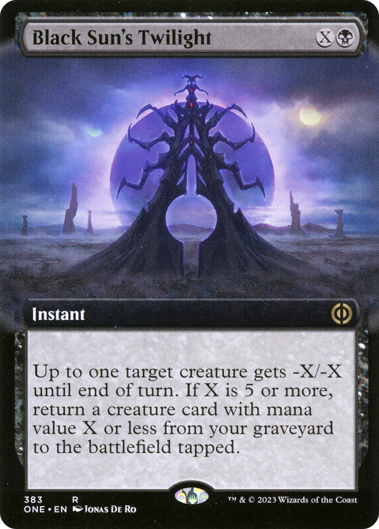 Black Sun's Twilight (Extended Art) [Phyrexia: All Will Be One] | Gear Gaming Fayetteville